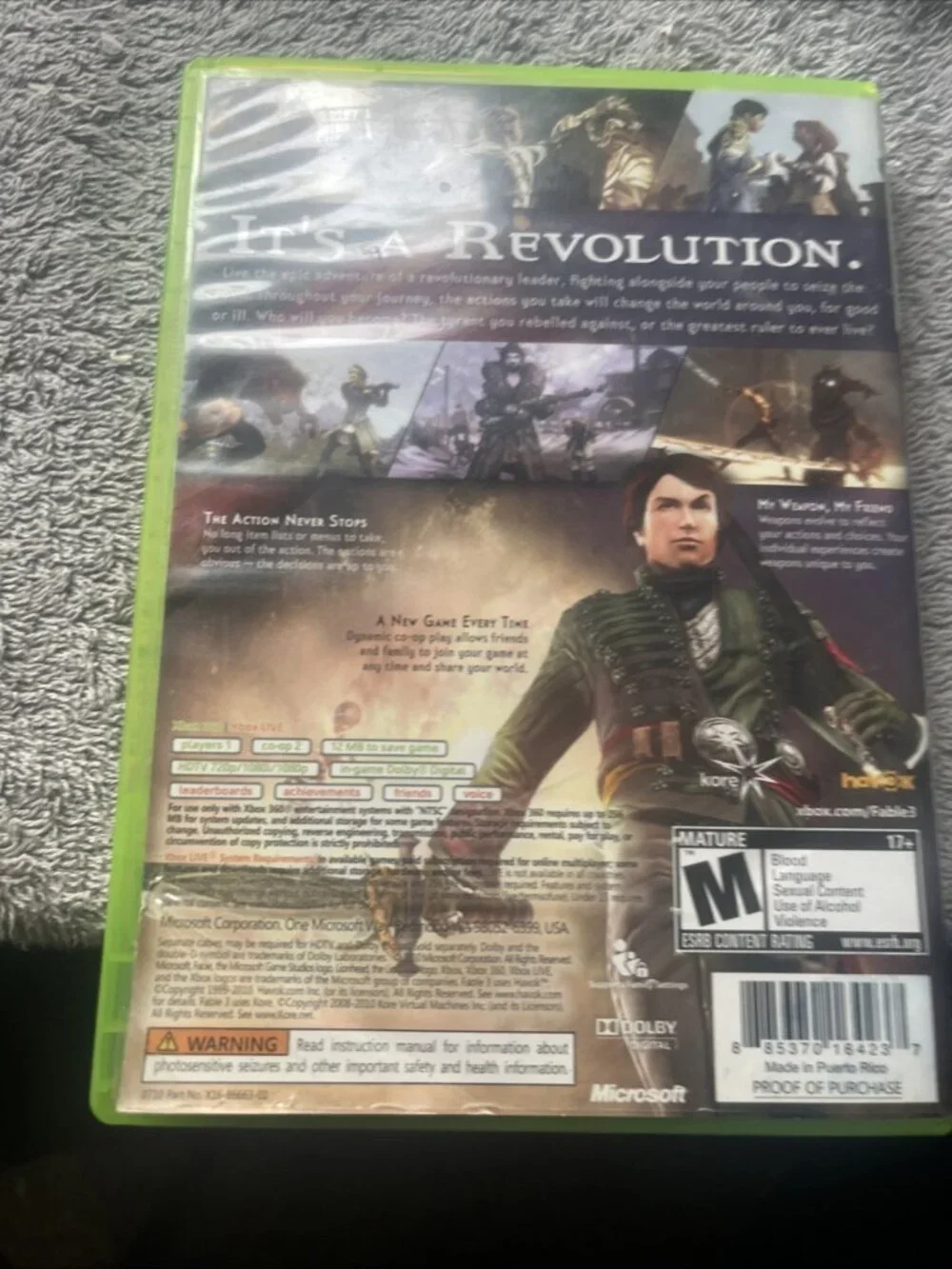 Fable III 3 for Microsoft XBOX 360 Complete Great Shape Game Is Tested